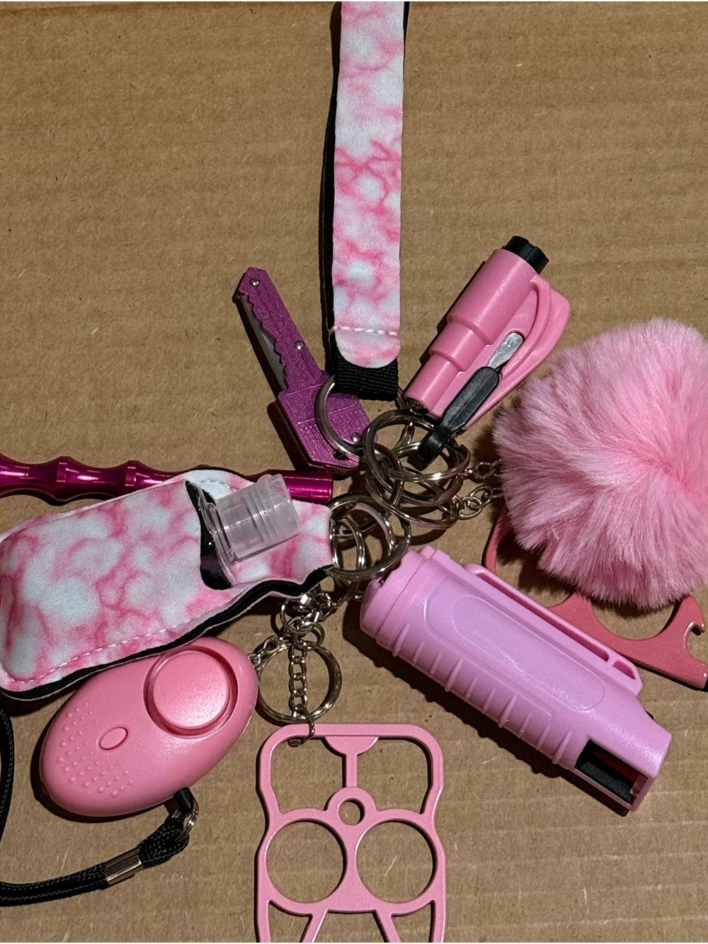 10pcs women keychain